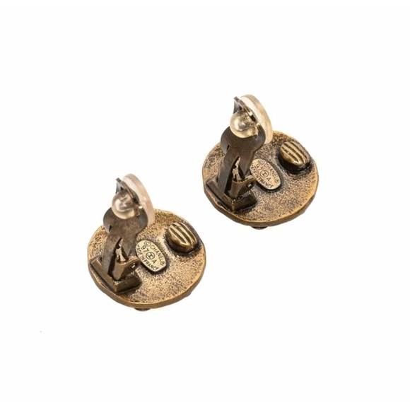 Chanel Gold Stud Earrings - Picture 4 of 7